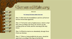 Desktop Screenshot of genevabible.org